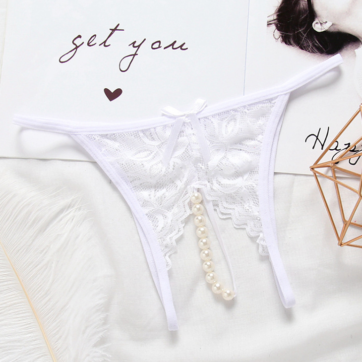 Women's Underwear with Beaded Bottom