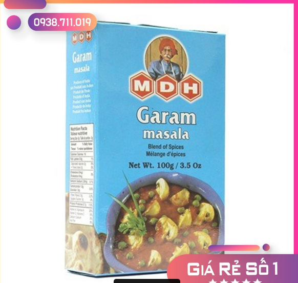 Bột Gia Vị Ấn Độ Garam Masala hộp 100gr [VOVEDACSAN]
