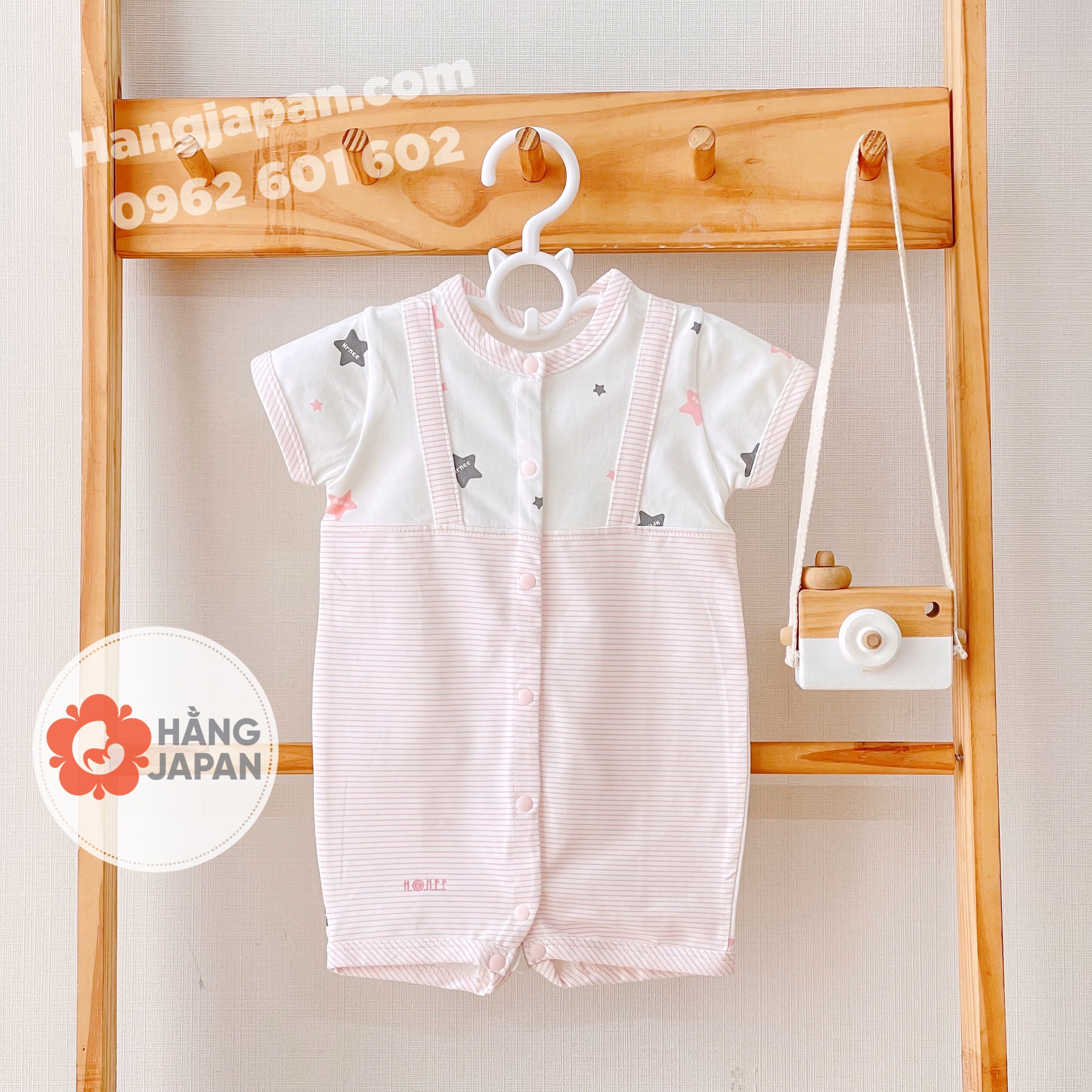Bộ Body cộc tay cho bé Hrnee đủ size - Chính Hãng
