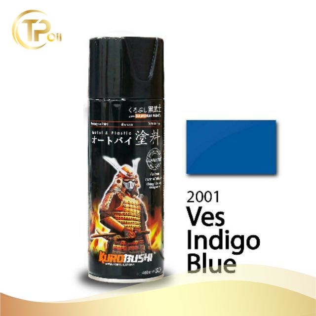 Sơn xịt samurai màu xanh ves indigo - 2001
