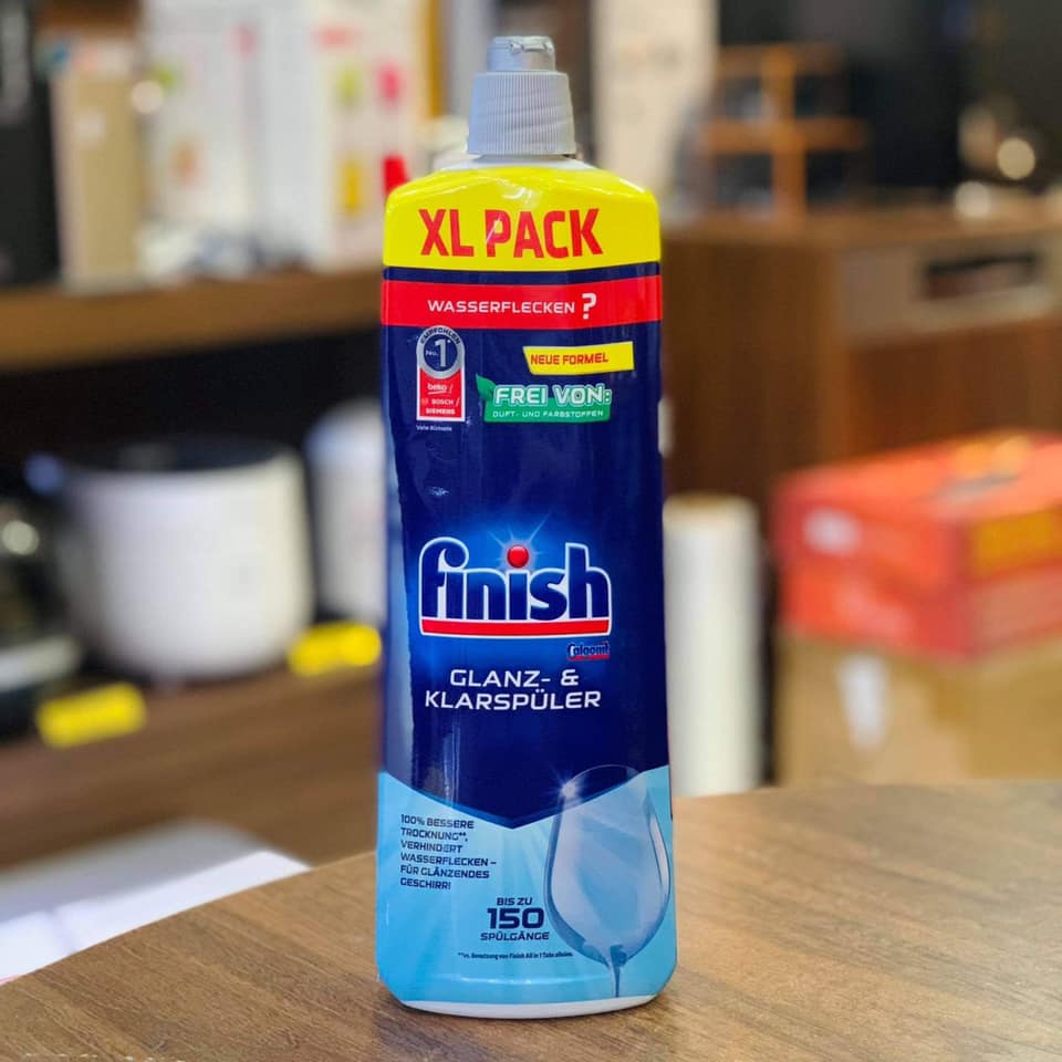 Nước làm bóng bát chén ly finish 400ml dùng cho máy rửa bát - Hanoimart