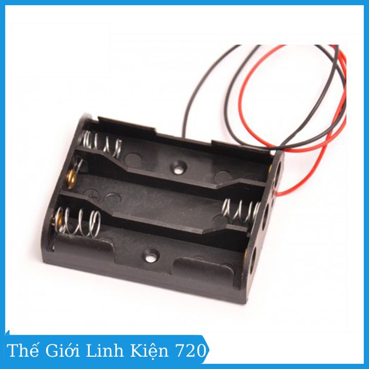Đế pin 18650 đấu nối tiếp 1/2/3/4 pin