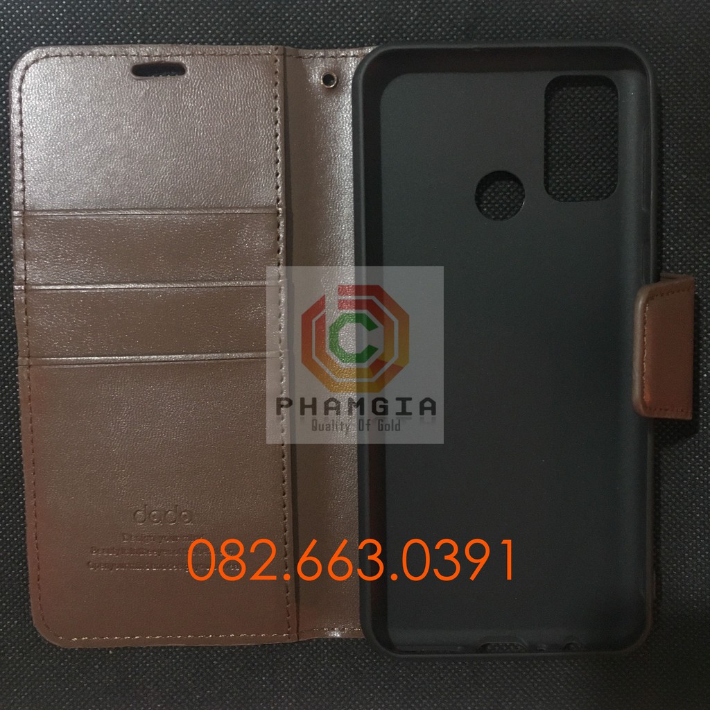 Bao da vsmart joy 4 chất liệu da sang trọng, có ngăn đựng thẻ siêu tiện lợi