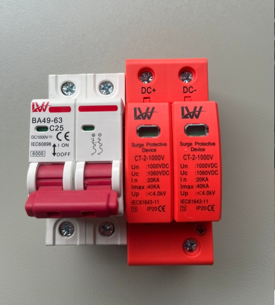 Chống sét lan truyền DC 500V - 1000V, Aptomat dc dùng cho năng lượng mặt trời solar