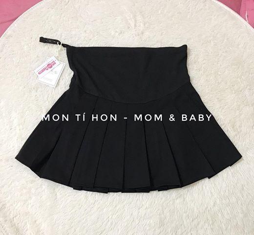 Chân váy Bầu xếp ly (Có lót quần trong)
