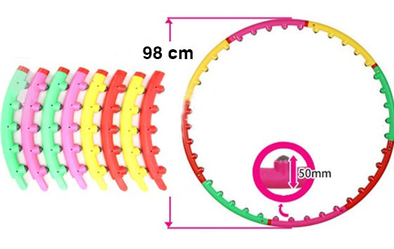 Vòng Lắc Giảm Eo Massage Hula Hoop