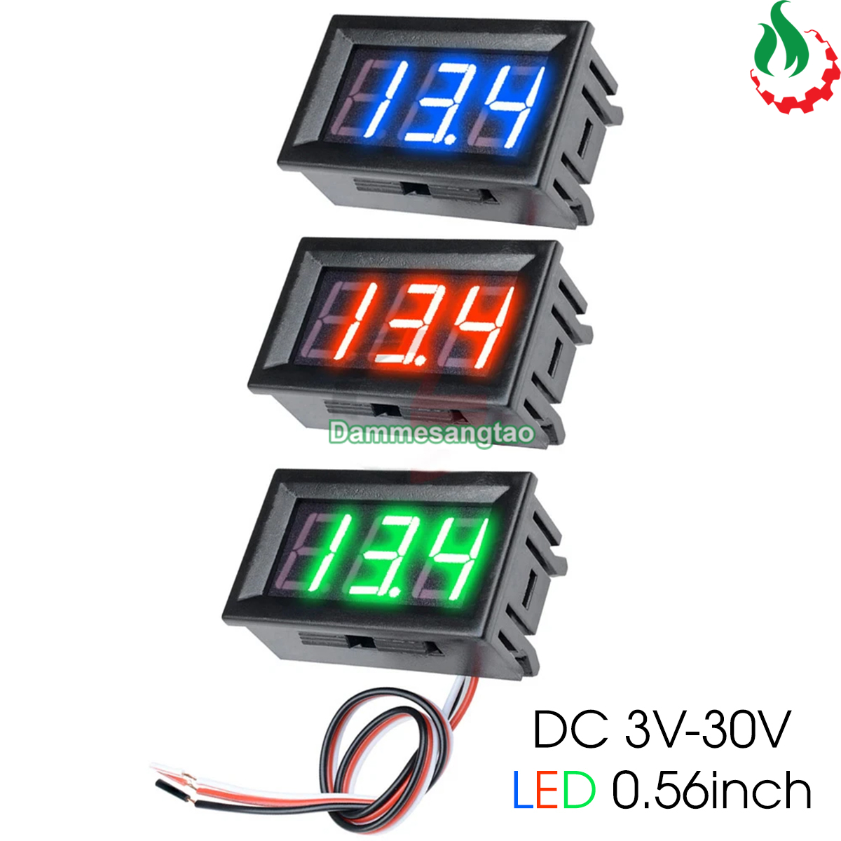 Vôn kế DC 0V-100V 0.56 inch màn hình led (Đồng hồ đo vôn)