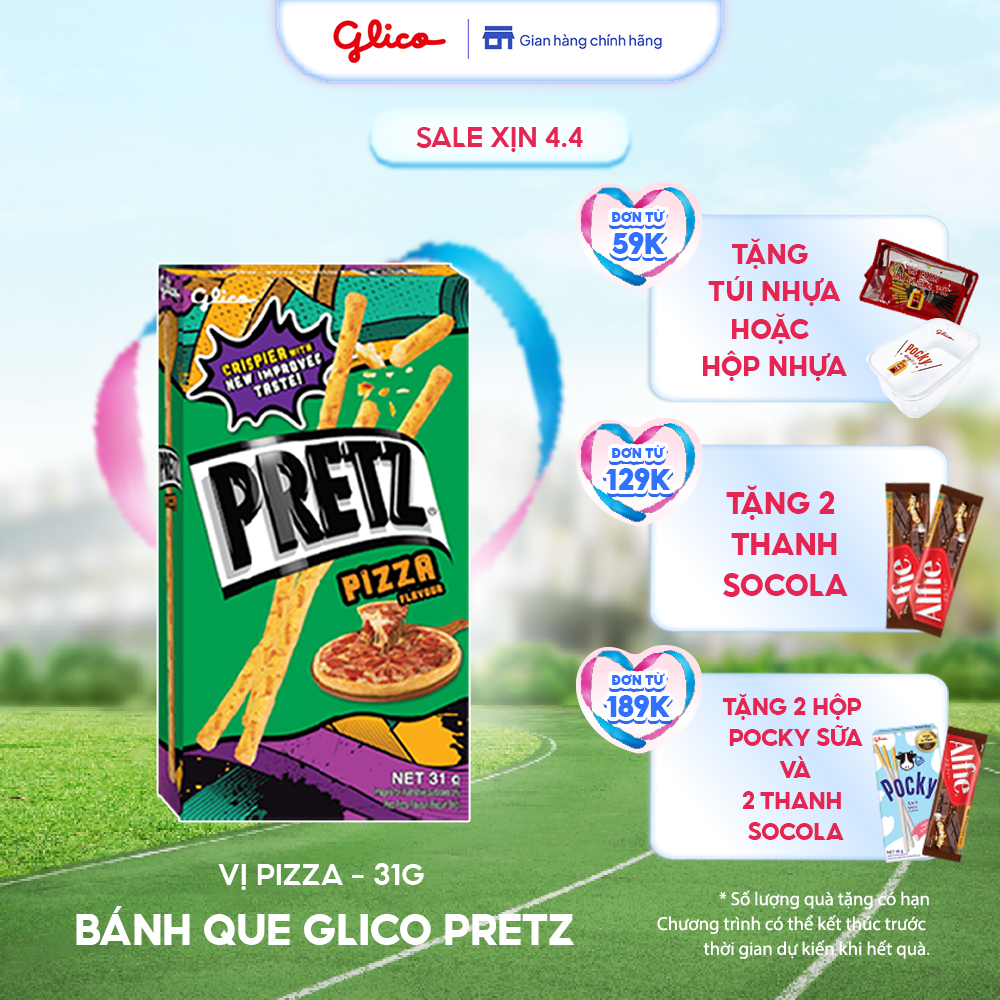 Hộp Lẻ - Bánh Snack Que Pretz Vị Pizza 31G