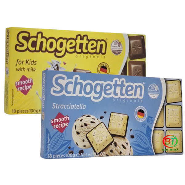 (Nhiều vị) Socola Hiệu Schogetten thanh 100g