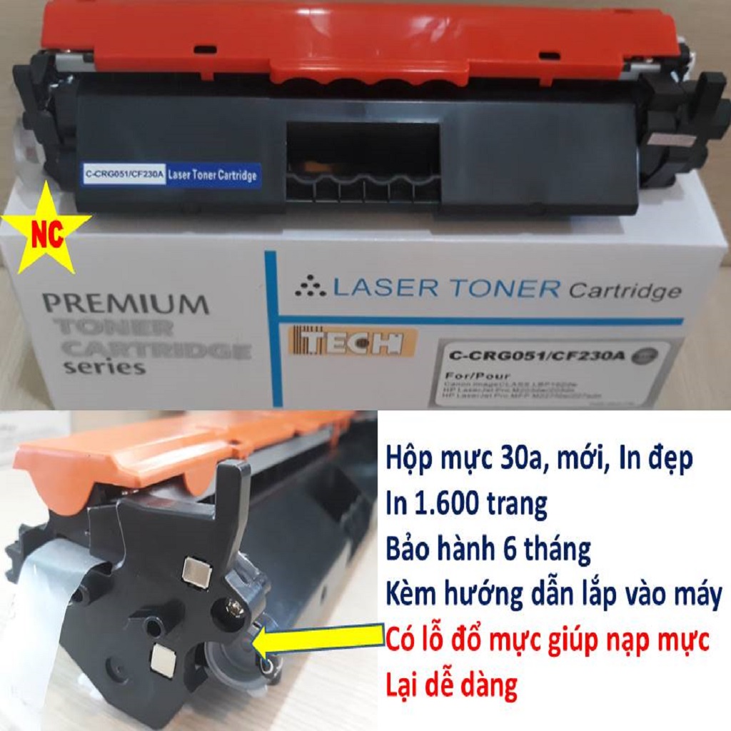 Hộp mực 30a, hộp mực máy in HP m227fdw, m203dn, M227fdn, M227sdn, M203dw. Cartridge, hộp mực CF230a