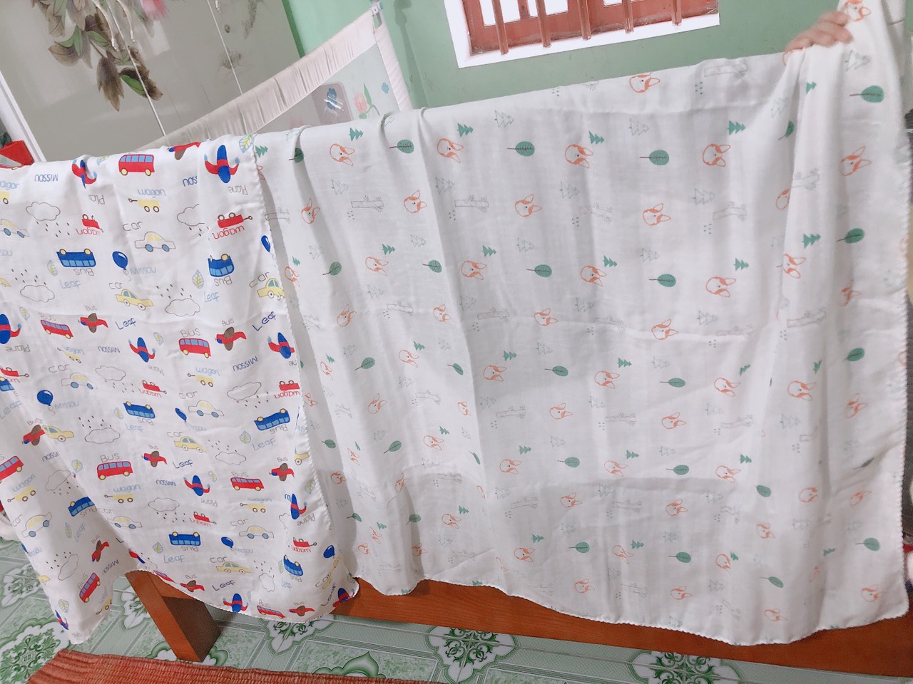 Combo 3 Khăn tắm aden sợi tre 2 lớp  siêu mềm
