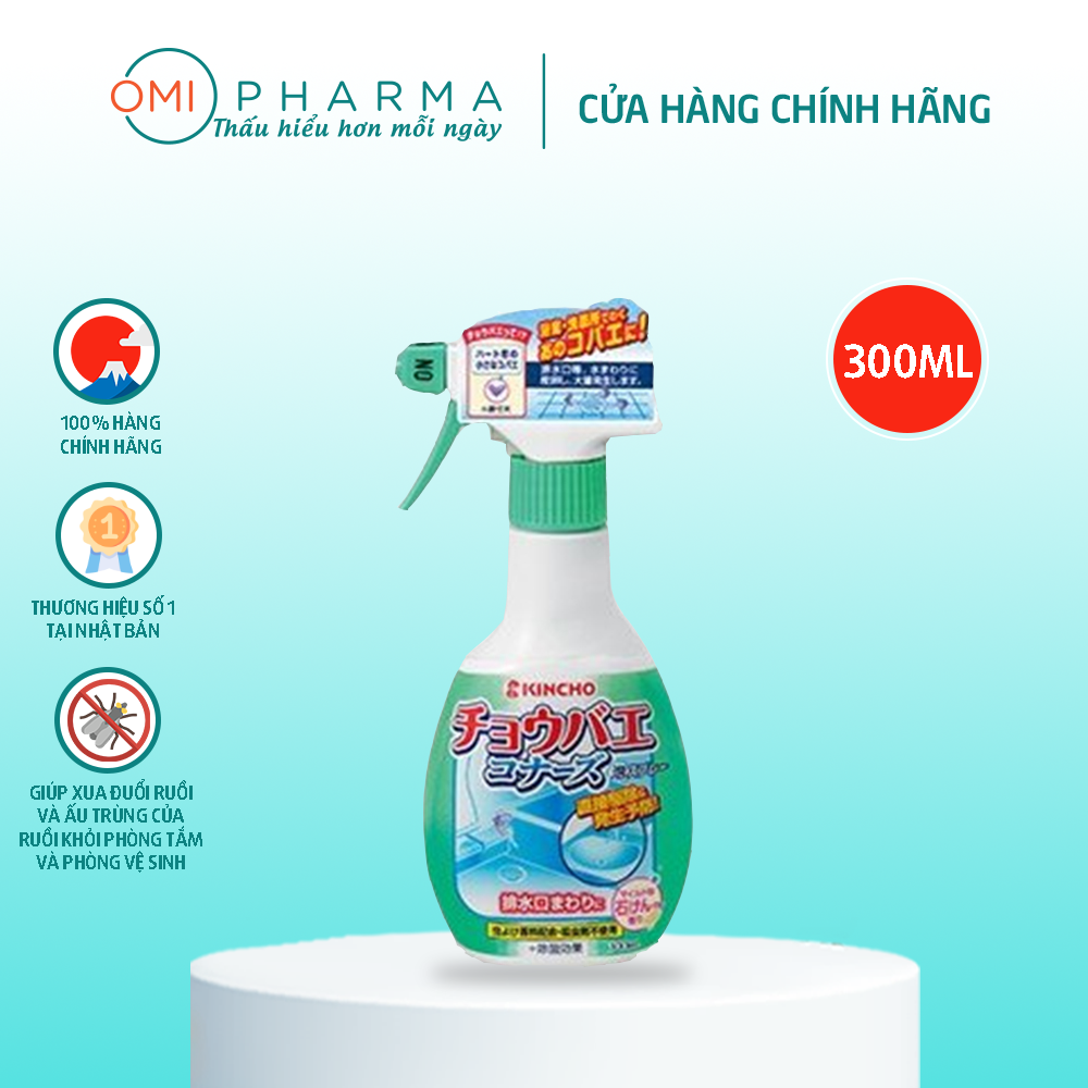 Chai xịt đuổi ruồi kincho nội địa nhật bản 300ml/chai