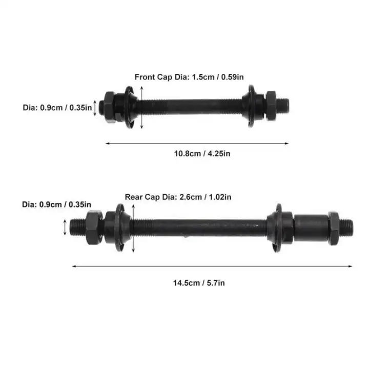 rear bicycle axle