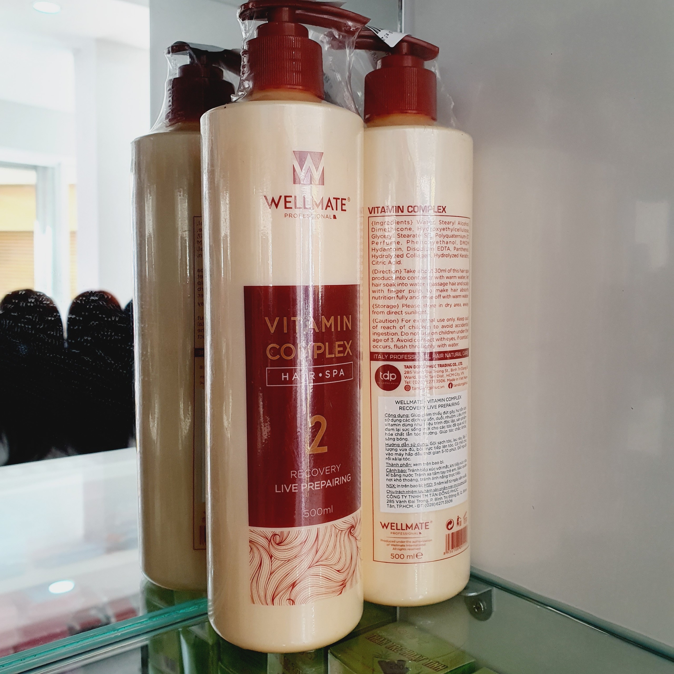 Dầu Xả Phục Hồi Collagen Wellmate – Vitamin Complex chai số 2