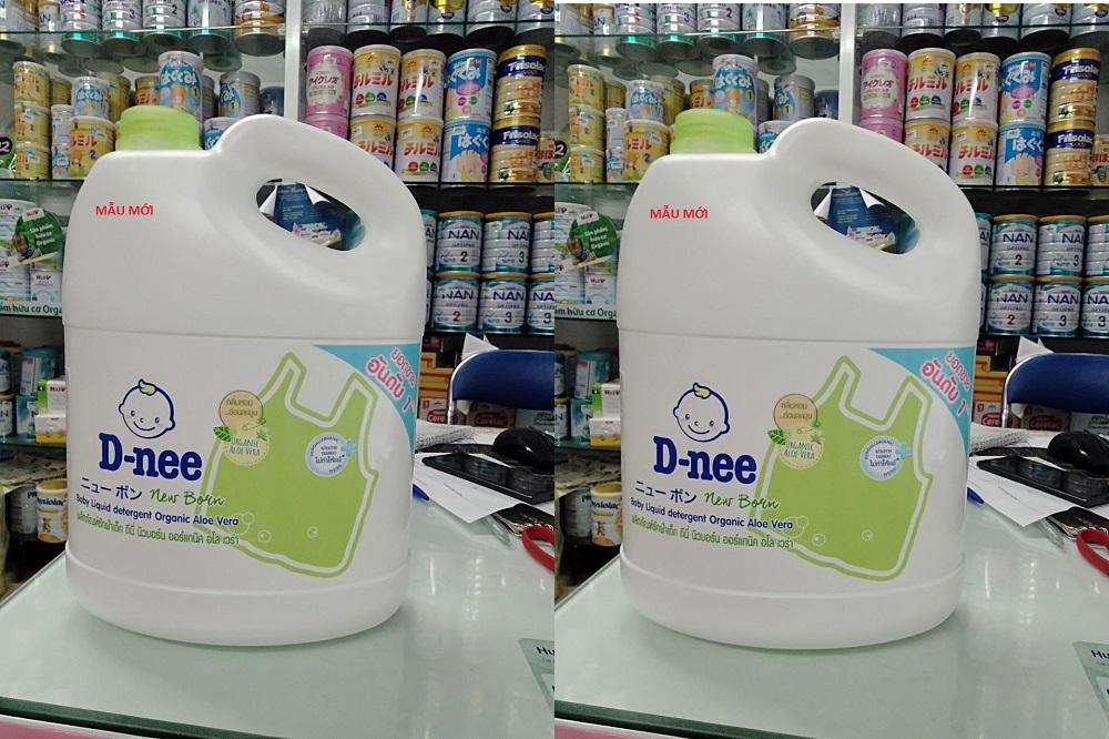 Dung dịch giặt xả Dnee Organic 3000ml (xanh lá)
