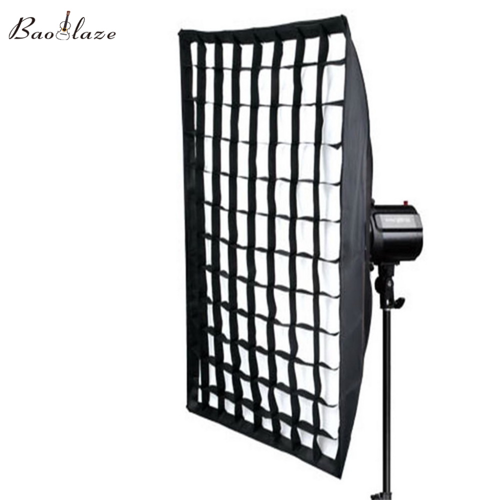 Baoblaze 50x70cm Square Umbrella Speedlite Softbox Honeycomb Grid for Photography