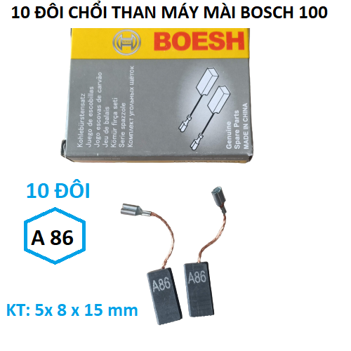 10 đôi chổi than 86 dùng cho máy mài,máy khoan bê tông ba chức năng - Chổi than MKT86A