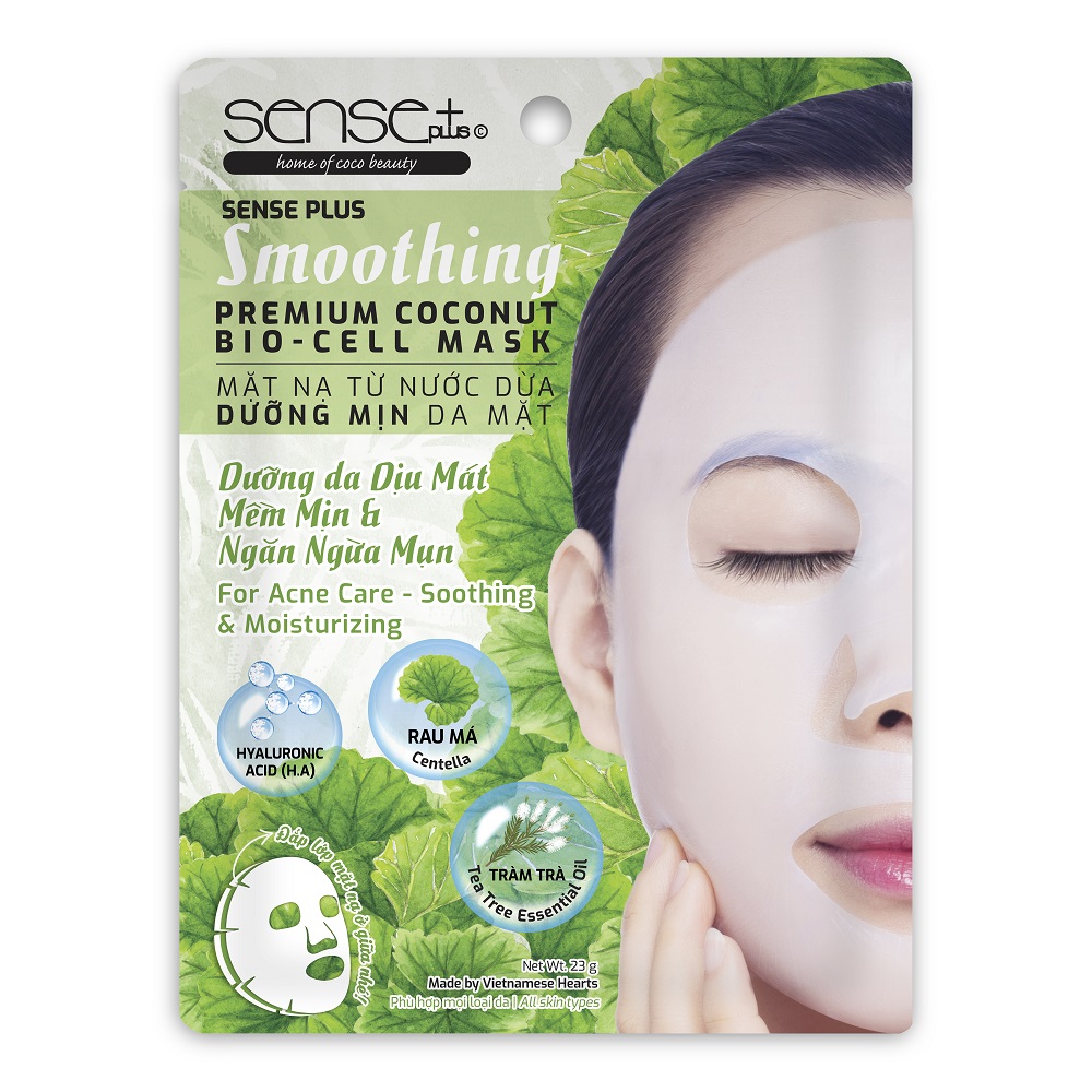 Mặt nạ thạch sinh học Sense Plus Premium Coconut Bio-Cell Mask 23g