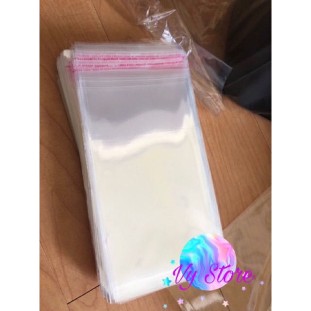 [HCM]Túi kiếng nilong dán miệng 12x20cm đựng khẩu trang