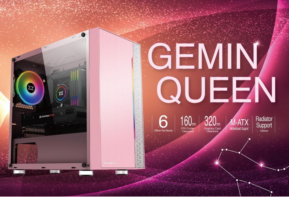 CASE XIGMATEK GEMINI QUEEN PINK