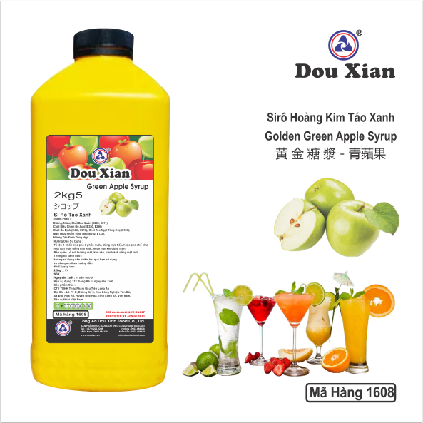 Siro Hàng Huy Hoàng kim Dou xian bình 2.5kg