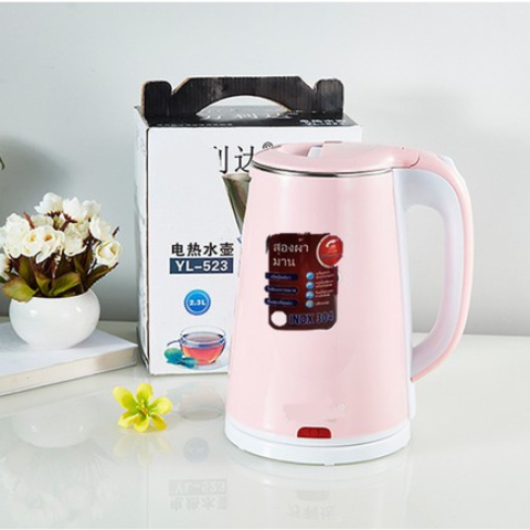 Ấm siêu tốc thái lan 2,5 lít hàng 2 lớp-ấm siêu tốc cách nhiệt an toàn