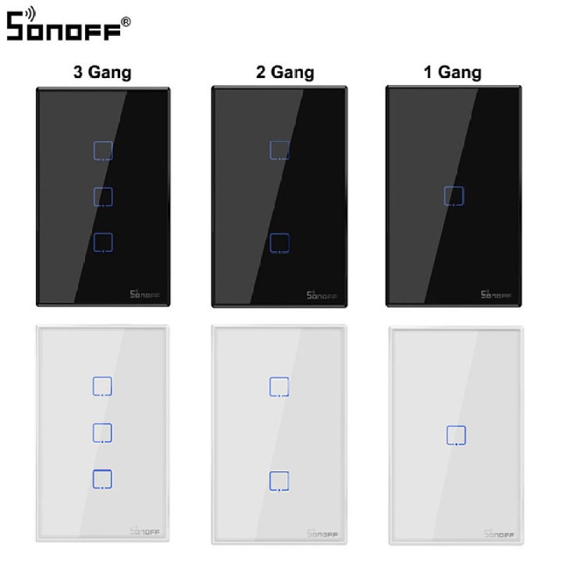 Công tắc cảm ứng âm tường thông minh Sonoff TX T2US T3US 1 2 3 Kênh giá rẻ