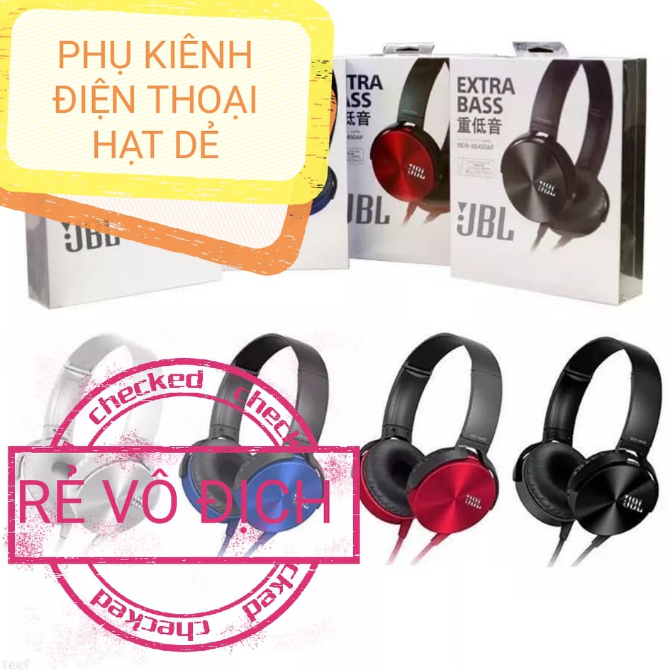 🚀[Rẻ VÀ CHẤT ] Tai nghe JBL jack 3,5mm👏 XB450