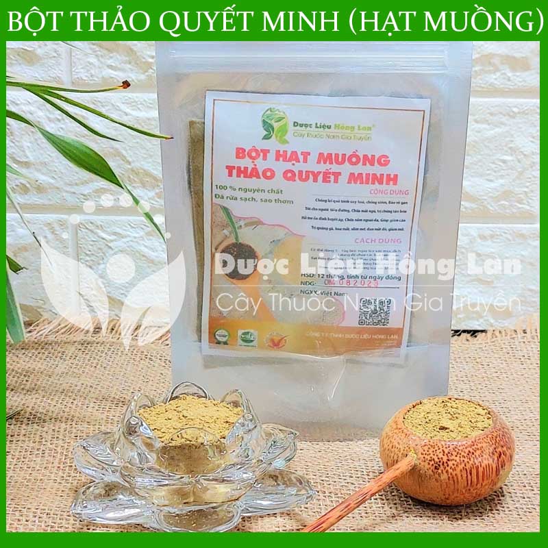 ✅ 500G Bột Thảo Quyết Minh (Hạt Muồng) siêu mịn pha uống (không pha chộn tạp chất, đã sao thơm, không chất bảo quản)