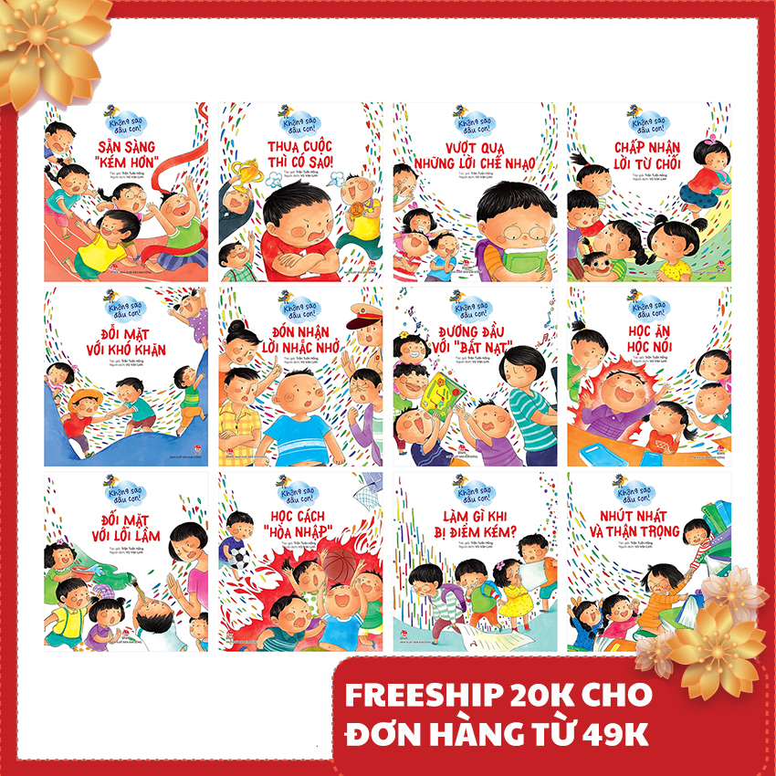 Sách thiếu nhi - Không sao đâu con phần 2 - Combo 12 cuốn dành cho bé từ 3 tuổi