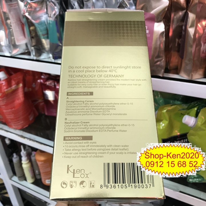 Kem duỗi tóc thơm Kenlox (1000ml x2)