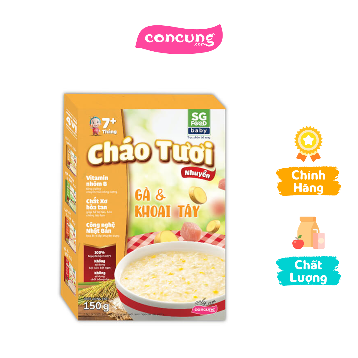 Cháo tươi nhuyễn Gà & Khoai tây