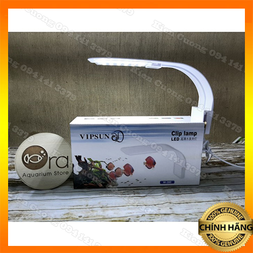 Đèn led siêu mỏng Vipsun M-280 ánh sáng màu trắng cho bể cá cảnh, hồ thủy sinh kích thước 25-45CM