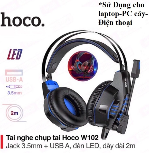 Bảng giá Tai nghe chụp tai headphone có dây nói voice chính hãng hoco điều chỉnh âm lượng chơi game trên máy tính và học online Phong Vũ