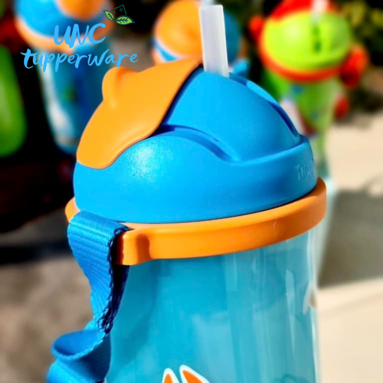 Bình nước Tupperware Kids Printable Straw Tumbler 500ml