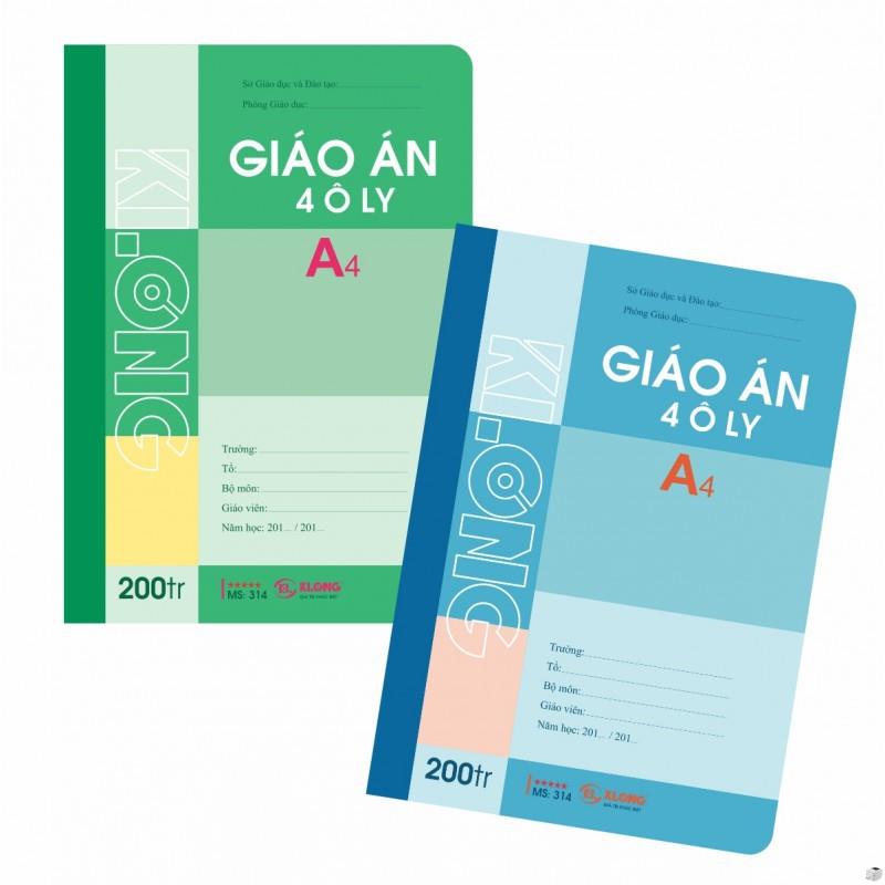 Sổ giáo án 4 ô ly A4 200 trang 70/92; MS: 314 (T4) .
