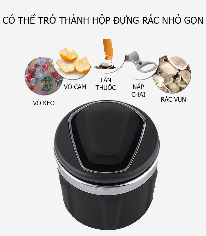 Premium led ashtray for easy night use