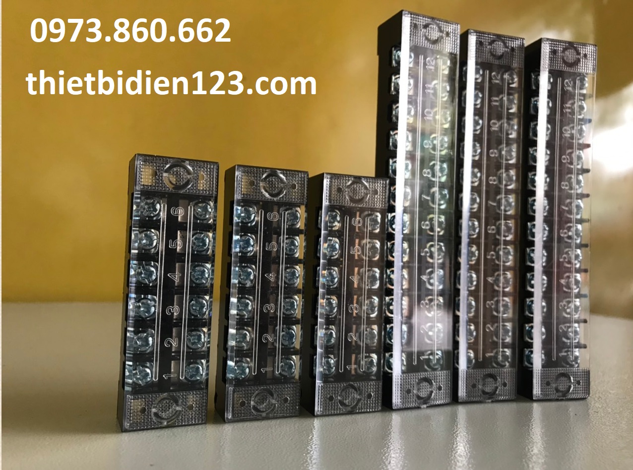 Cầu đấu điện 25A 6P 12P - Domino TB2506 , TB2512