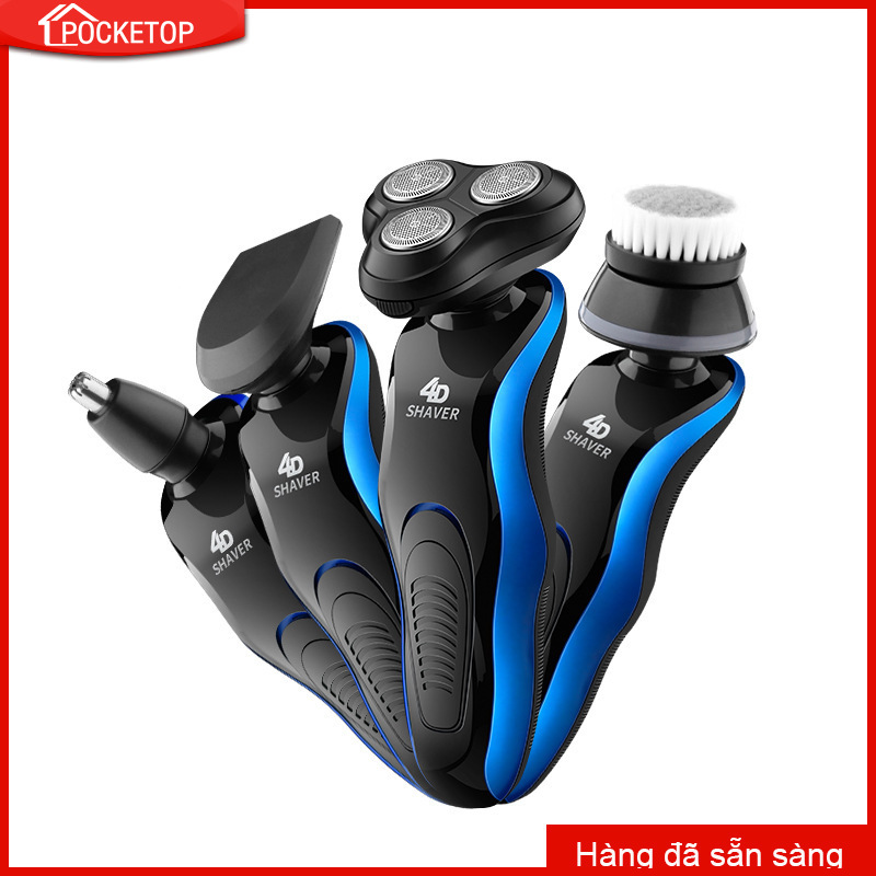 POCKETOP Máy cạo râu lưỡi 4D sạc thông minh