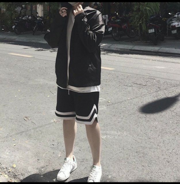 Quần short 2V UNISEX dáng thể thao
