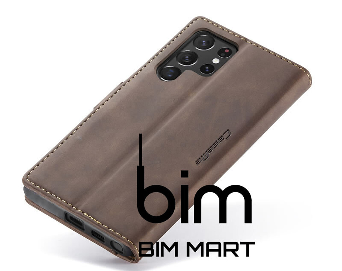 Bao da Caseme cao cấp dành cho Samsung Galaxy S22 Ultra - Hàng Nhập Khẩu