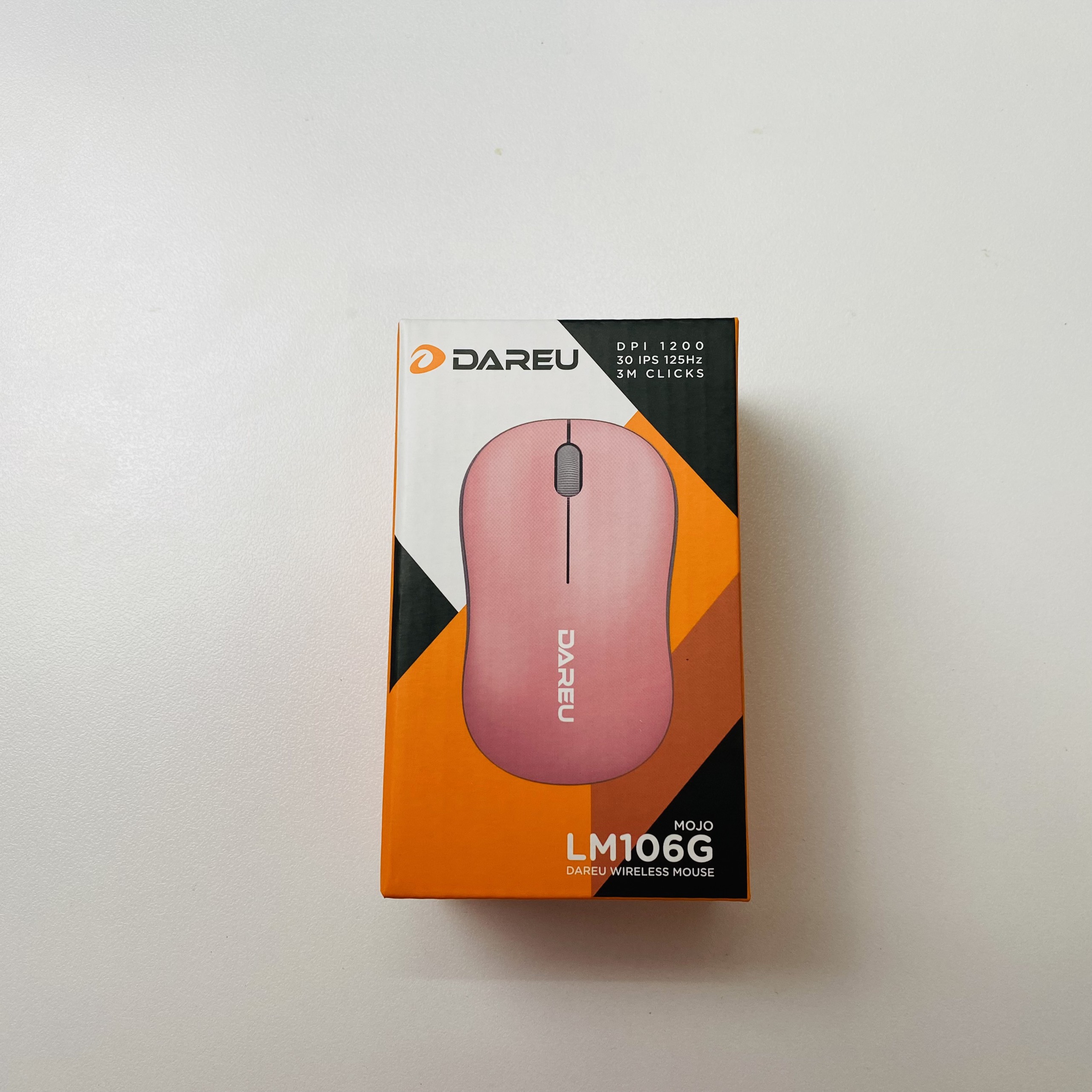 Chuột không dây Dareu LM106G Pink / White