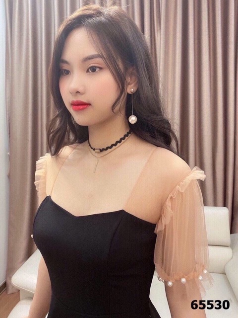 [HCM]Đầm Tay Cườm Bigsize 60=>90KG