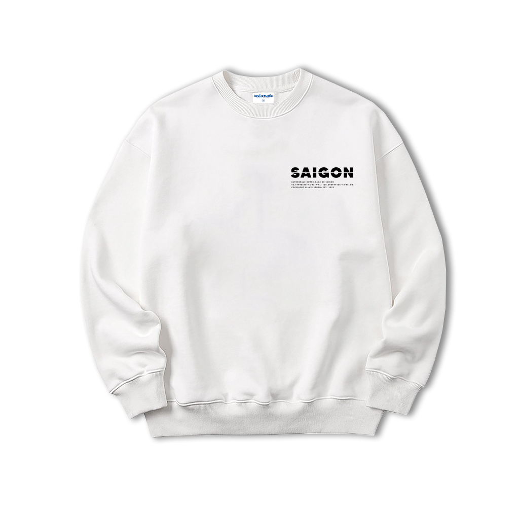 Áo sweater LAVI - SAIGON nỉ chân cua