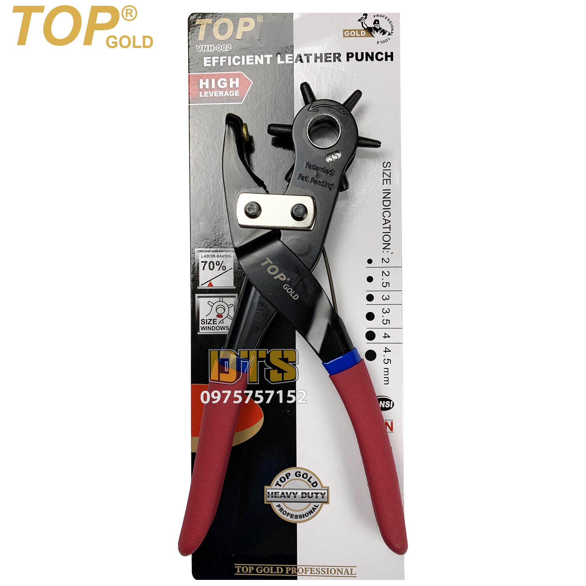 Kìm bấm lỗ trợ lực TOP GOLD