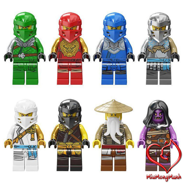 Bộ 8 Ninja Siêu Đỉnh Ninjago Đồ Chơi Lắp Ráp Xếp Hình