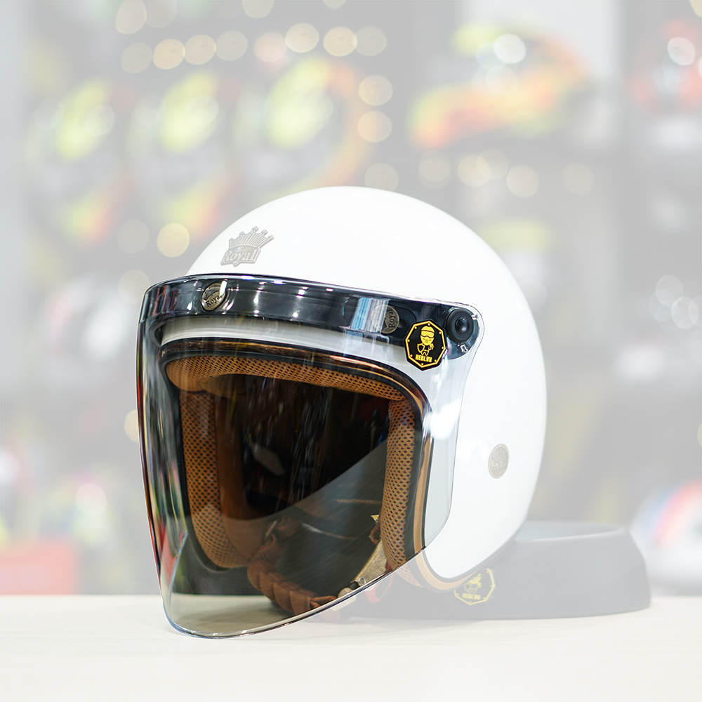 Kính chắn cho mũ bảo hiểm 3/4 Eagle Thẳng - Helmets 4U