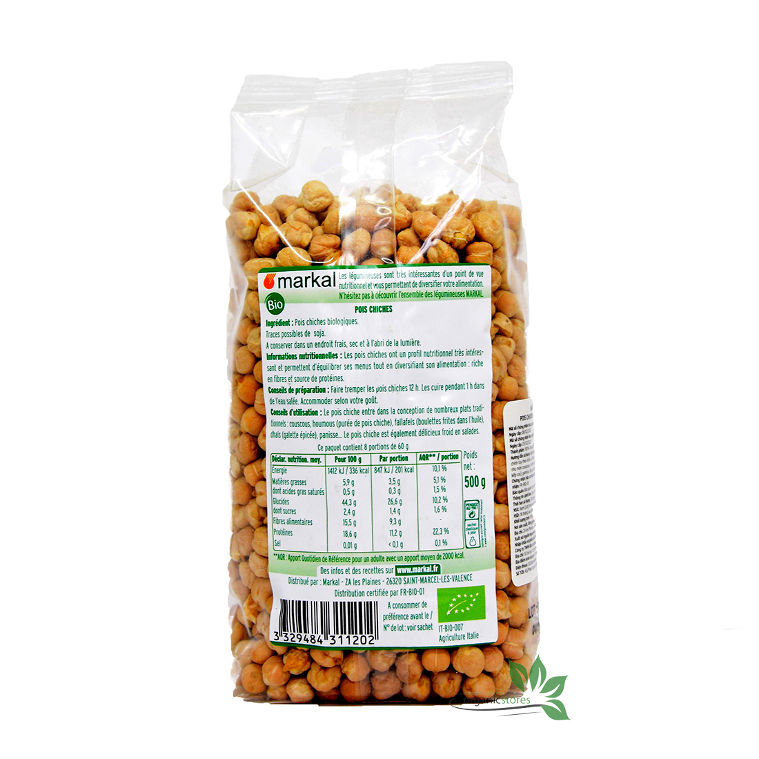 Hạt đậu gà hữu cơ Davert/Markal/Bio Planet