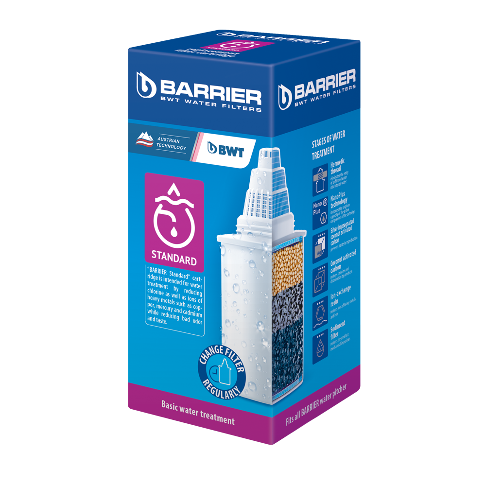 Bộ 3 Lõi Lọc Nước Máy Barrier Standard