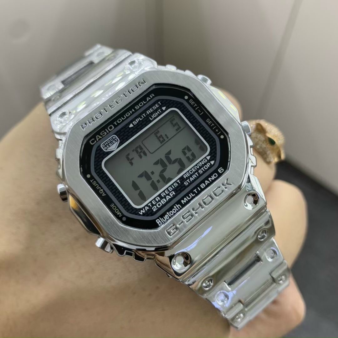 Đồng hồ Casio G Shock nam nữ B5000 thép không gỉ, không phai màu, kiểu dáng thể thao năng động - OneTime Store